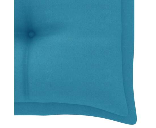 Pernă pentru bancă de grădină, bleu, 110x50x7 cm, textil, 4 image