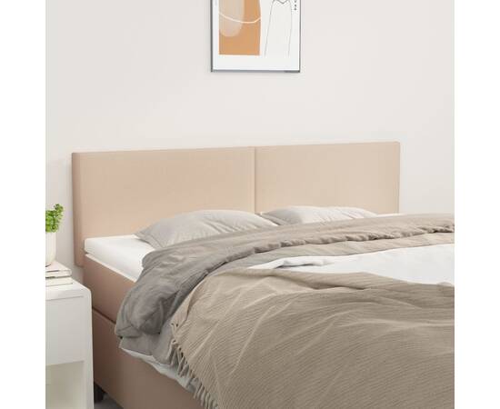 Tăblii de pat 2 buc. cappuccino 72x5x78/88 cm piele ecologică