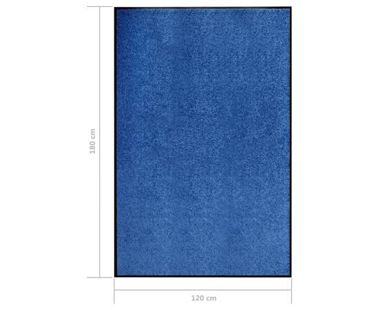 Covoraș de ușă lavabil, albastru, 120 x 180 cm, 6 image