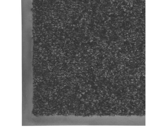 Covoraș de ușă lavabil, negru, 40 x 60 cm, 5 image