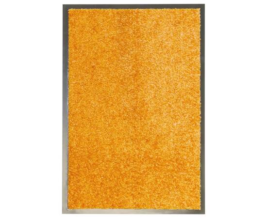 Covoraș de ușă lavabil, portocaliu, 40 x 60 cm