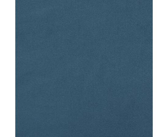 Tăblie de pat, albastru închis, 90x5x78/88 cm, catifea, 7 image