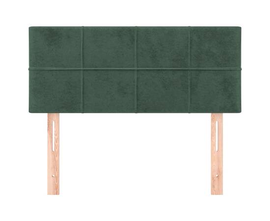Tăblie de pat, verde închis, 100x5x78/88 cm, catifea, 3 image