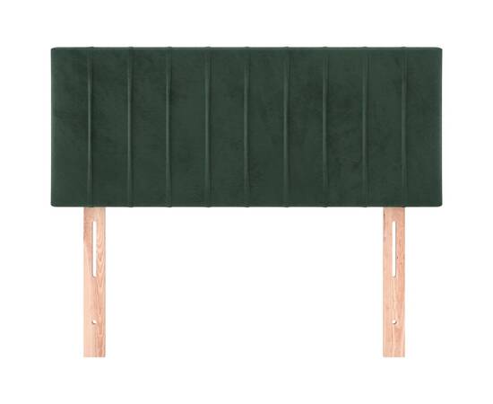 Tăblie de pat, verde închis, 100x5x78/88 cm, catifea, 3 image