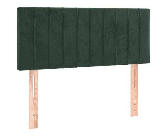Tăblie de pat, verde închis, 80x5x78/88 cm, catifea, 2 image