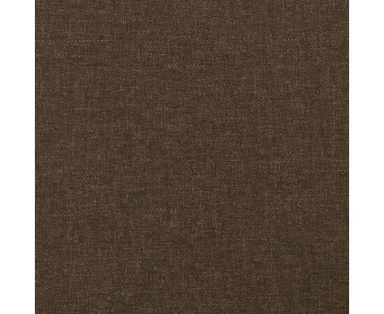 Tăblii de pat, 2 buc, maro închis, 72x7x78/88 cm, textil, 7 image