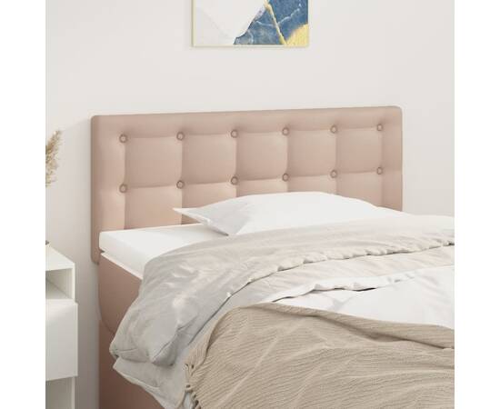 Tăblie de pat, cappuccino, 80x5x78/88 cm, piele ecologică