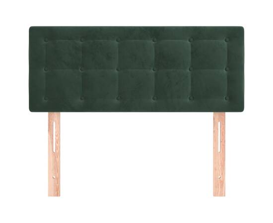 Tăblie de pat, verde închis, 80x5x78/88 cm, catifea, 3 image