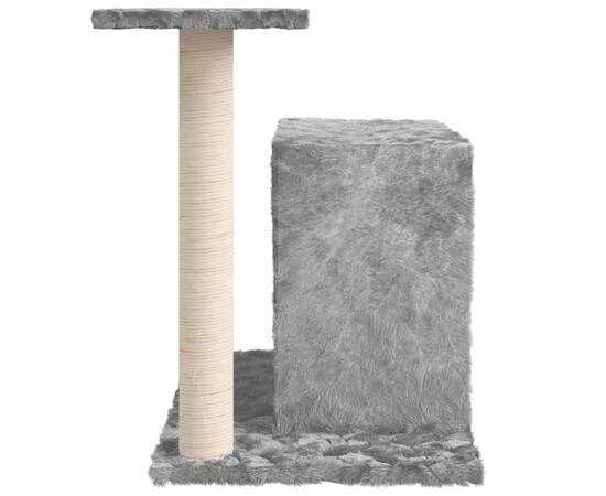 Ansamblu pisici, stâlpi din funie sisal, gri deschis, 51 cm, 4 image