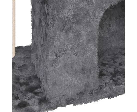 Ansamblu pisici cu stâlp din funie de sisal, gri închis, 51 cm, 6 image