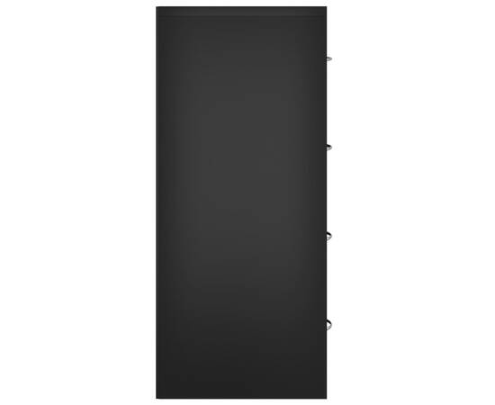 Servantă cu 4 sertare, negru, 60x30,5x71 cm, 5 image