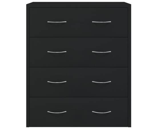 Servantă cu 4 sertare, negru, 60x30,5x71 cm, 4 image