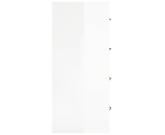 Servantă cu 4 sertare, alb extralucios, 60x30,5x71 cm, 5 image