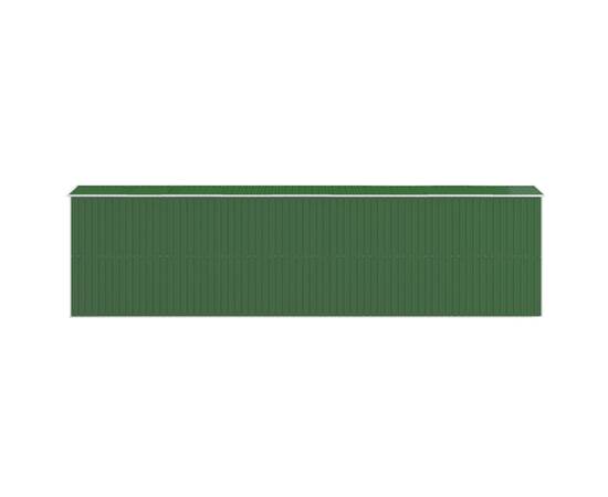 Șopron de grădină, verde, 192x772x223 cm, oțel zincat, 5 image
