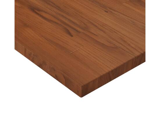 Blat de masă pătrat maro închis 70x70x2,5 cm lemn stejar tratat, 3 image