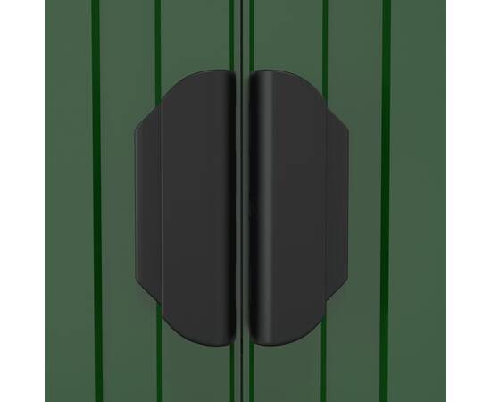 Șopron de grădină, verde, 192x191x223 cm, oțel zincat, 7 image
