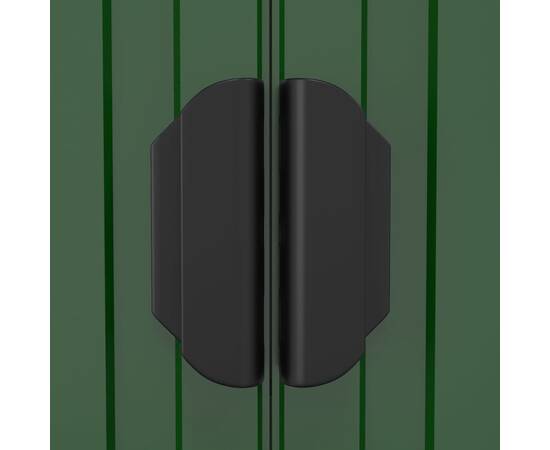 Șopron de grădină, verde, 192x357x223 cm, oțel zincat, 7 image