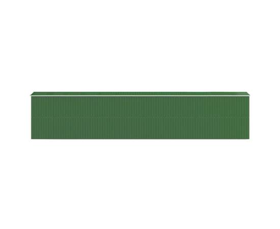 Șopron de grădină, verde, 192x938x223 cm, oțel zincat, 5 image