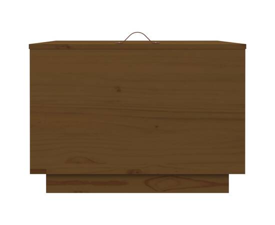 Cutii de depozitare cu capace 3 buc. maro miere lemn masiv pin, 7 image