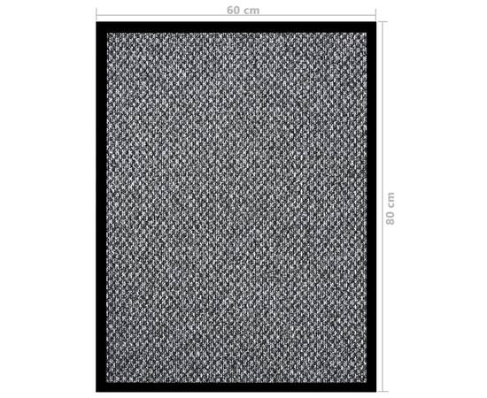 Covoraș de ușă, gri, 60x80 cm, 6 image