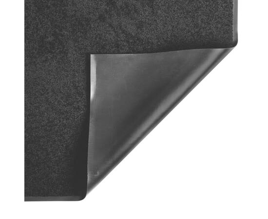 Covoraș de ușă, negru, 60x80 cm, 4 image