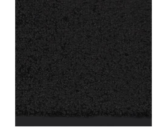 Covoraș de ușă, negru, 80x120 cm, 5 image
