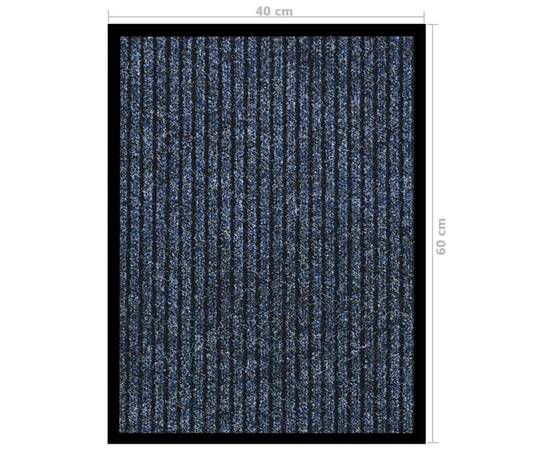 Covoraș intrare, albastru cu dungi, 40x60 cm, 6 image