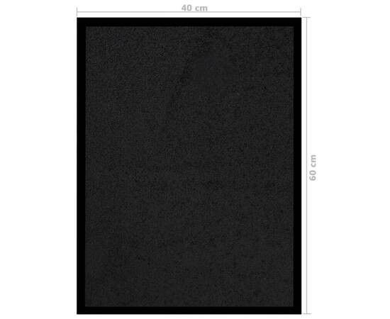 Covoraș intrare, negru, 40x60 cm, 6 image