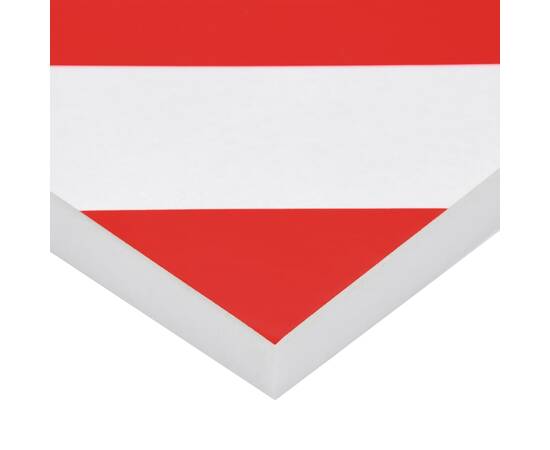 Protecții de perete, 6 buc., roșu și alb, 50x20x2 cm, spumă eva, 7 image