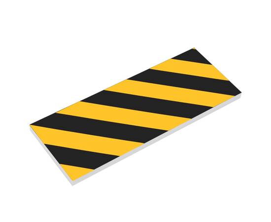 Protecții de perete 6 buc. galben și negru 50x10x2 cm spumă eva, 3 image
