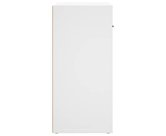 Servantă, alb, 80x33x70 cm, lemn prelucrat, 5 image