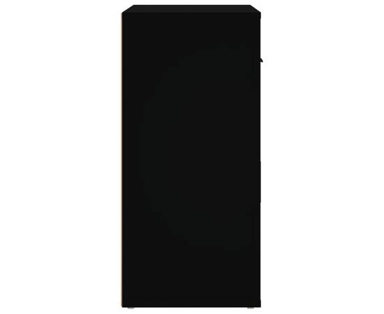 Servantă, negru, 80x33x70 cm, lemn prelucrat, 5 image