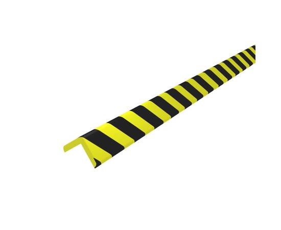 Protecție de colț, galben și negru, 4,5x4,5x104 cm, pu, 4 image