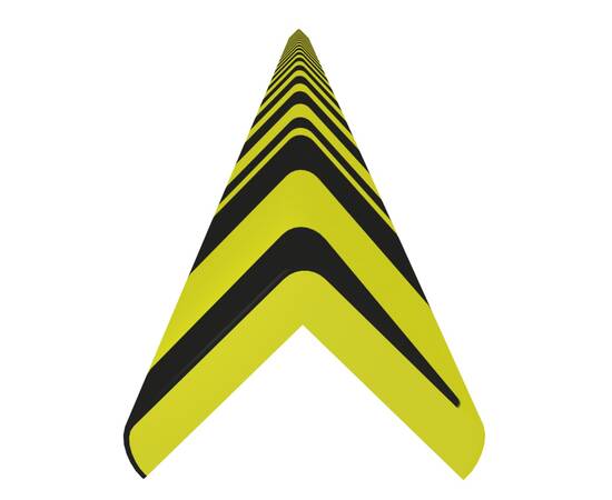 Protecție de colț, galben și negru, 4,5x4,5x104 cm, pu, 2 image