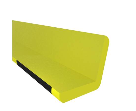 Protecție de colț, galben și negru, 4,5x4,5x104 cm, pu, 5 image