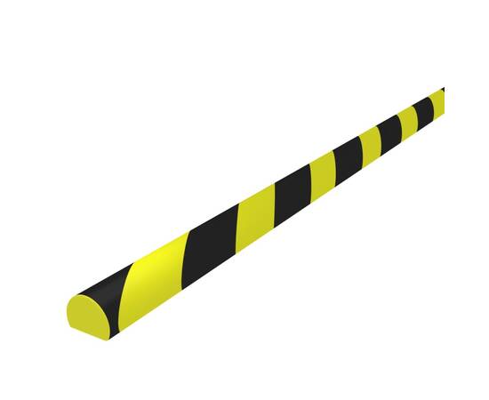 Protecție de colț, galben și negru, 4x3x100 cm, pu, 4 image