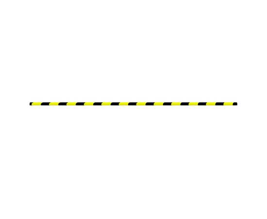 Protecție de colț, galben și negru, 4x3x100 cm, pu, 3 image