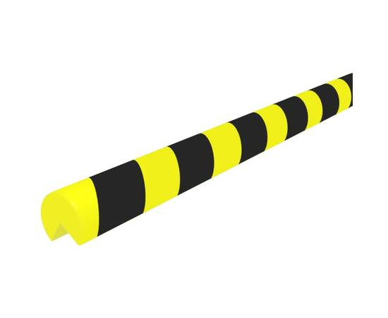 Protecție de colț, galben și negru, 4x4x104 cm, pu, 4 image