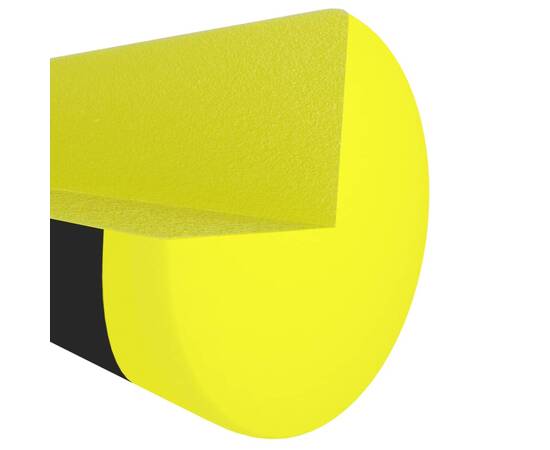 Protecții de colț, 2 buc., galben și negru, 4 x 4 x 104 cm, pu, 5 image