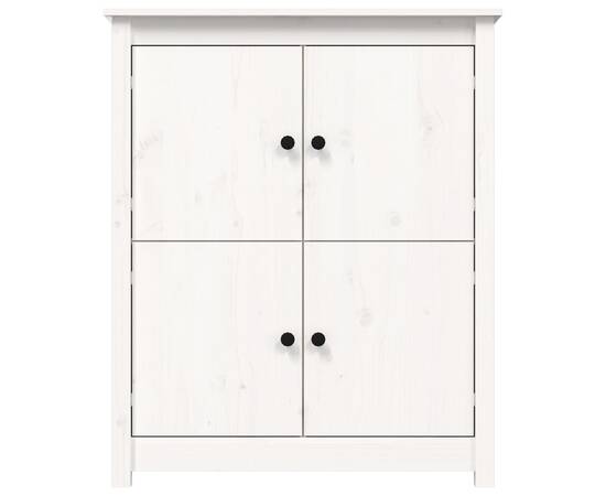 Servantă, alb, 83x41,5x100 cm, lemn masiv de pin, 5 image