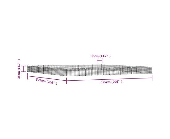 Cușcă animale de companie cu ușă 60 panouri negru 35x35 cm oțel, 4 image