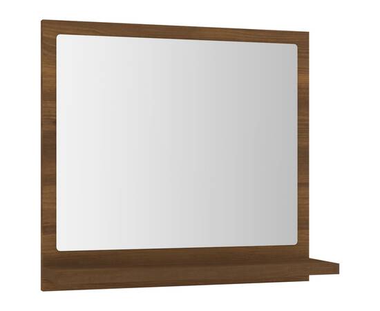 Oglindă de baie, stejar maro, 40x10,5x37 cm, lemn compozit, 2 image