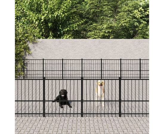 Padoc pentru câini de exterior, 60,22 m², oțel