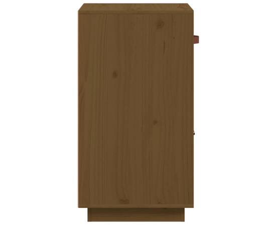 Servantă, maro miere, 34x40x75 cm, lemn masiv de pin, 8 image
