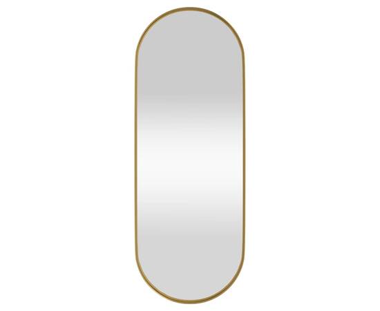 Oglindă de perete, auriu, 15x40 cm, ovală, 2 image
