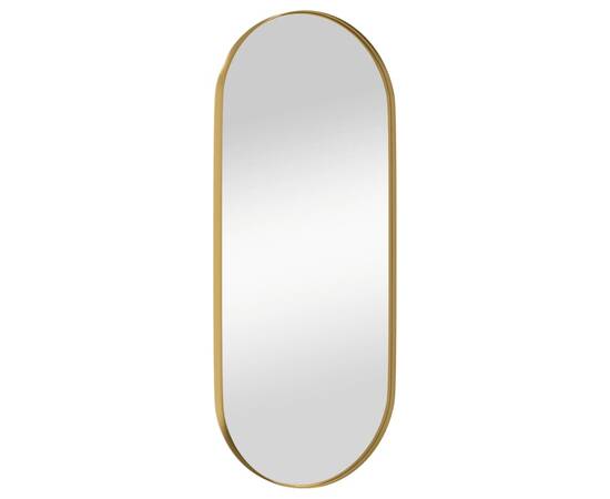 Oglindă de perete, auriu, 25x60 cm, ovală, 3 image