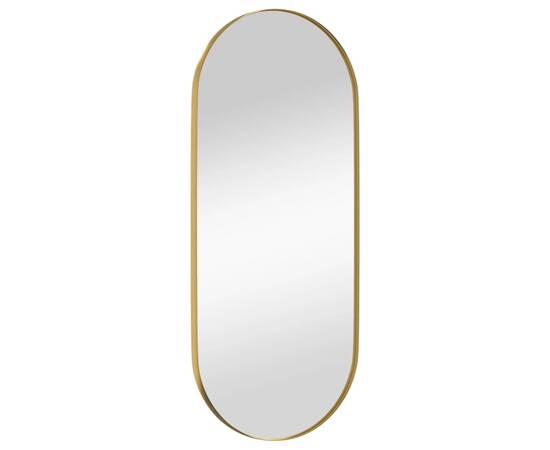 Oglindă de perete, auriu, 30x70 cm, ovală, 3 image