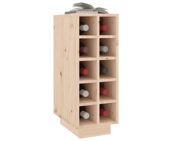 Dulap de vinuri, 23x34x61 cm, lemn masiv de pin, 4 image