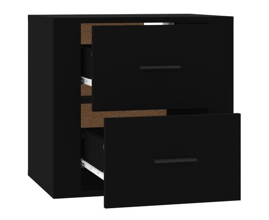 Noptiere de perete, negru, 50x36x47 cm, 8 image