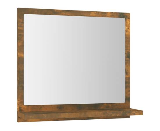 Oglindă de baie, stejar fumuriu, 40x10,5x37 cm, lemn prelucrat, 2 image